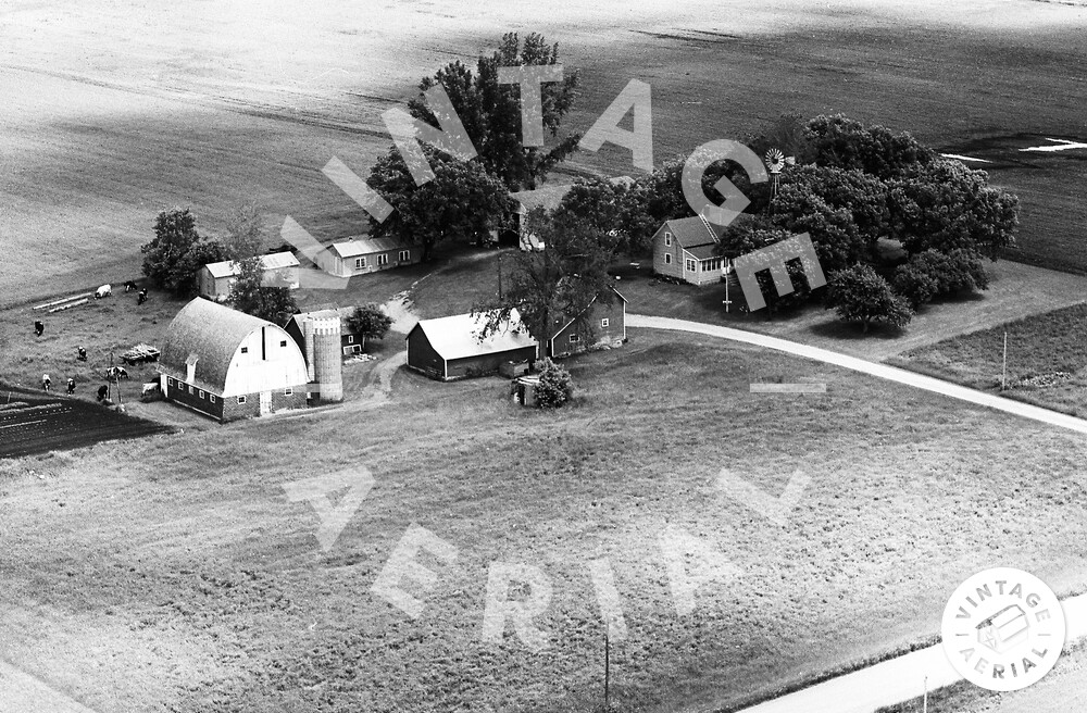 Vintage Aerial Minnesota McLeod County 1971 4HML24