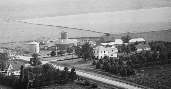 Vintage Aerial photo from 1972 in Benton County, IA
