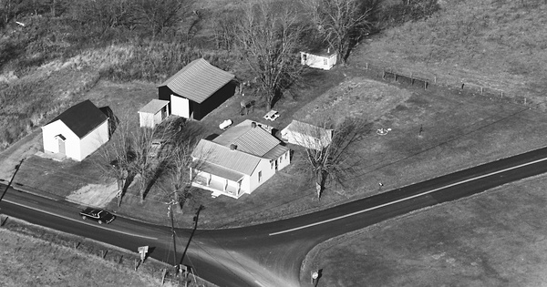 Vintage Aerial photo from 1981 in Owen County, KY