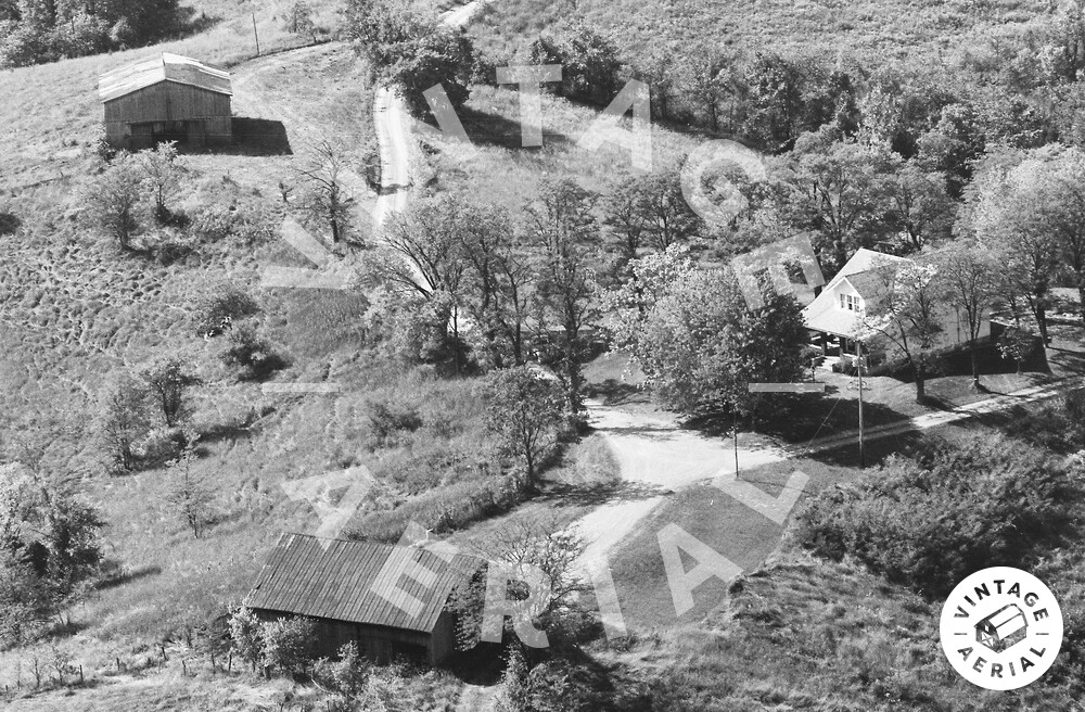 Vintage Aerial Kentucky Robertson County 1980 5SRO12