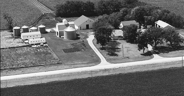 Vintage Aerial photo from 1976 in Palo Alto County, IA