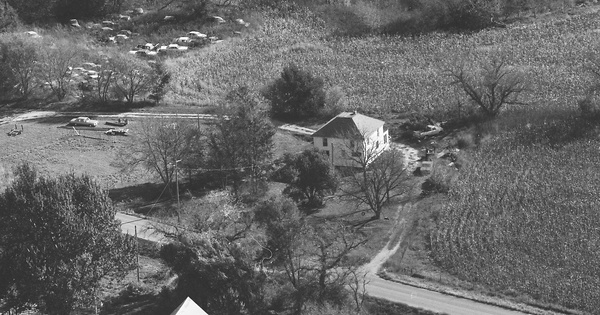 Vintage Aerial photo from 1987 in Plymouth County, IA