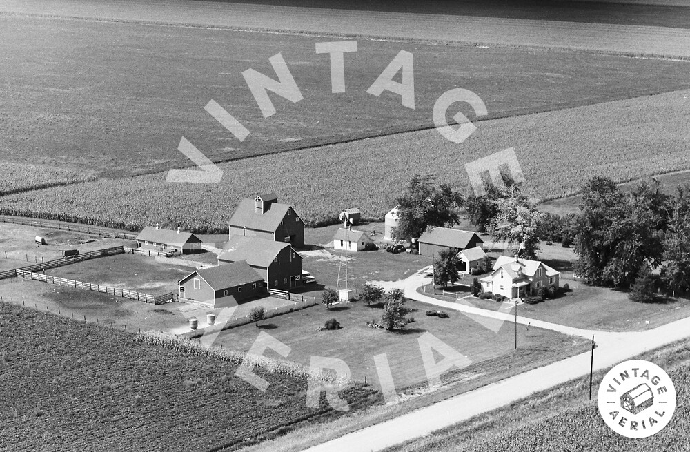 Vintage Aerial Iowa Palo Alto County 1971 38IPA10