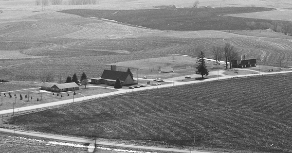 Vintage Aerial photo from 1987 in Page County, IA