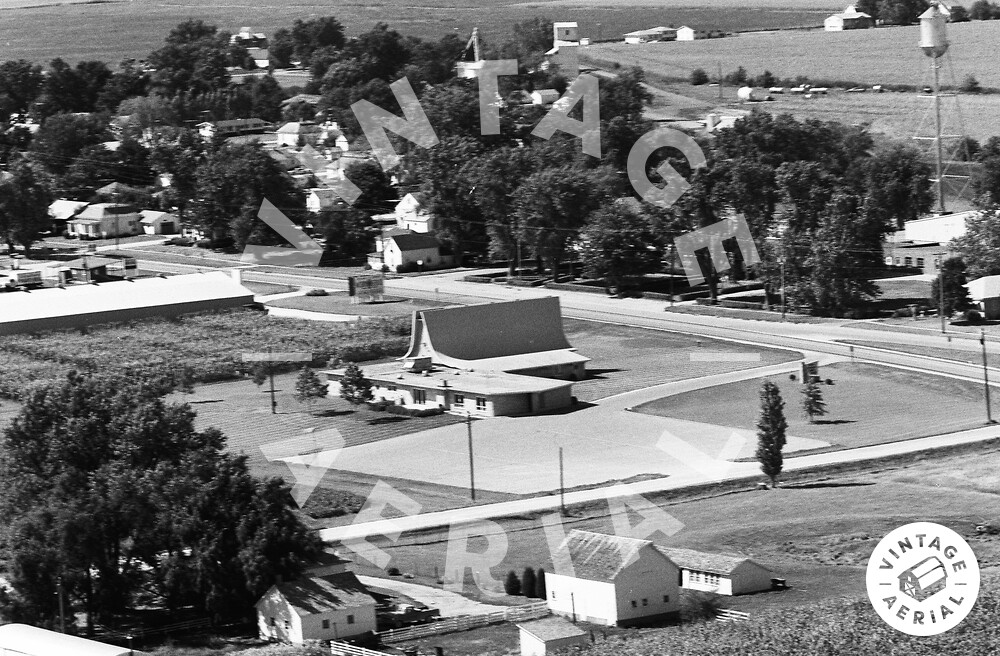 Vintage Aerial Iowa Mahaska County 1976 60HMA21