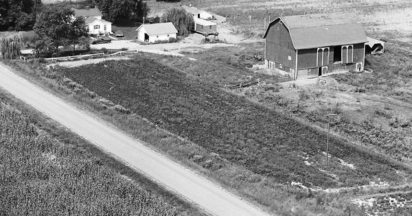 Vintage Aerial photo from 1970 in Ionia County, MI