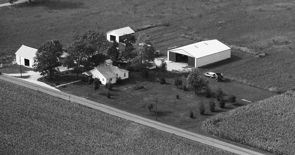 Vintage Aerial photo from 1988 in Shelby County, IN