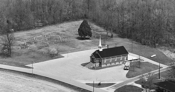 Vintage Aerial photo from 1982 in Larue County, KY