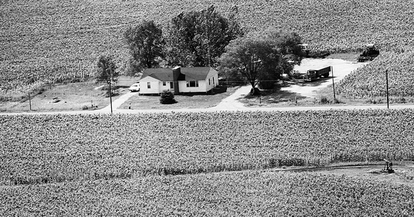 Vintage Aerial photo from 1976 in Fayette County, IL
