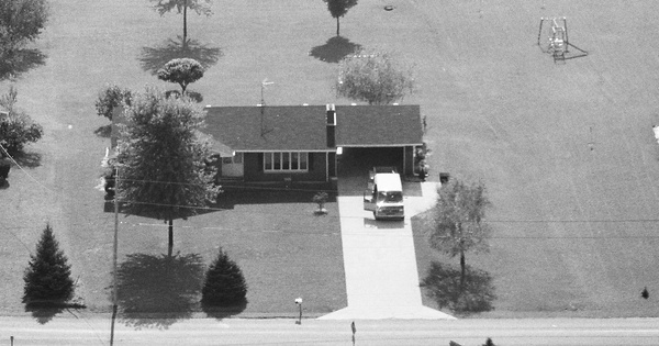 Vintage Aerial photo from 1986 in Elkhart County, IN