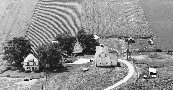 Vintage Aerial photo from 1969 in Peoria County, IL