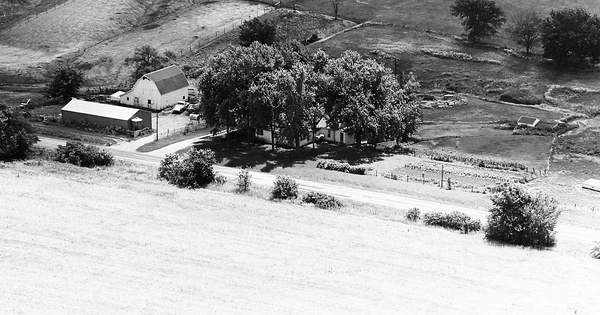 Vintage Aerial photo from 1976 in Ray County, MO