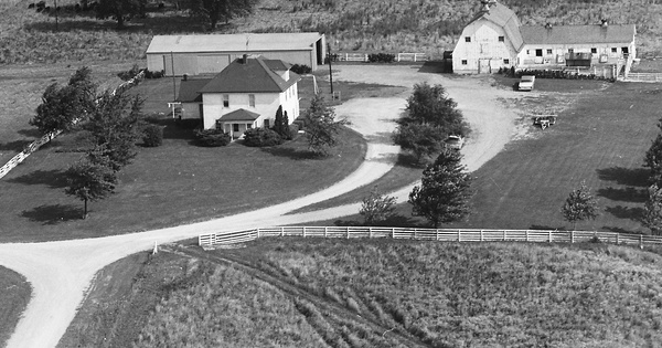Vintage Aerial photo from 1974 in Benton County, IN