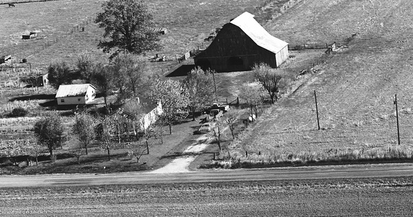 Vintage Aerial photo from 1975 in Stoddard County, MO