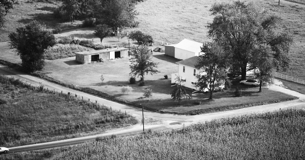 Vintage Aerial photo from 1977 in Montgomery County, IL