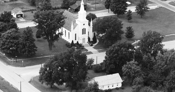 Vintage Aerial photo from 1974 in Mercer County, IL