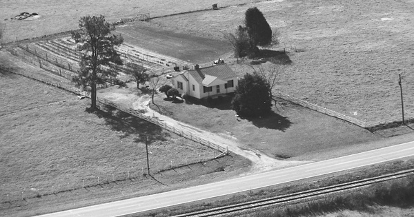 Vintage Aerial photo from 1983 in Upson County, GA