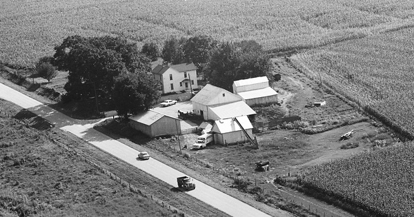 Vintage Aerial photo from 1969 in Tazewell County, IL