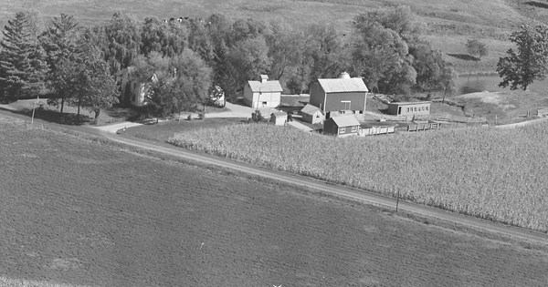 Vintage Aerial photo from 1980 in Sauk County, WI