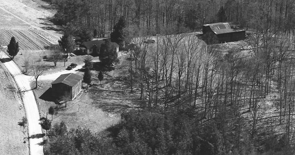 Vintage Aerial photo from 1987 in Claiborne County, TN
