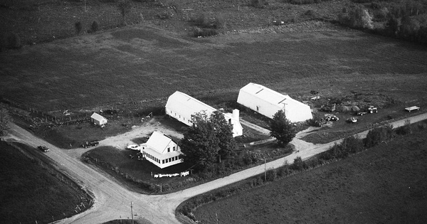 Vintage Aerial photo from 1990 in Clinton County, NY