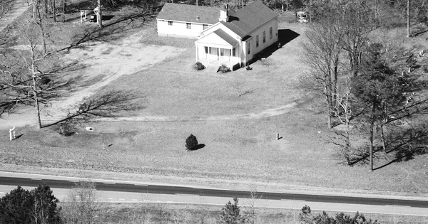 Vintage Aerial photo from 1989 in Dinwiddie County, VA