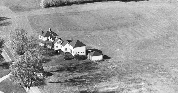 Vintage Aerial photo from 1963 in Franklin County, ME