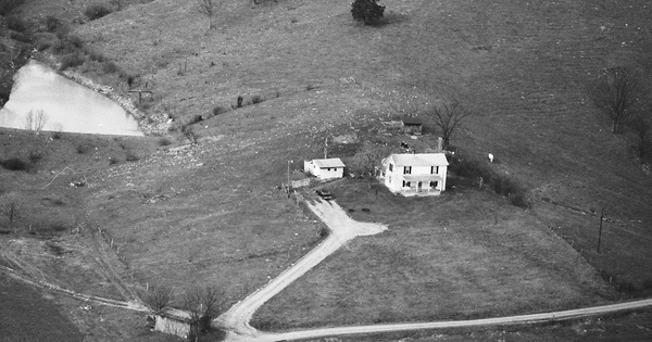 Vintage Aerial photo from 1986 in Harrison County, KY