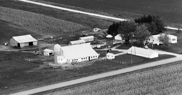 Vintage Aerial photo from 1973 in Iowa County, WI