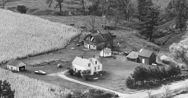 Vintage Aerial photo from 1982 in Dunn County, WI