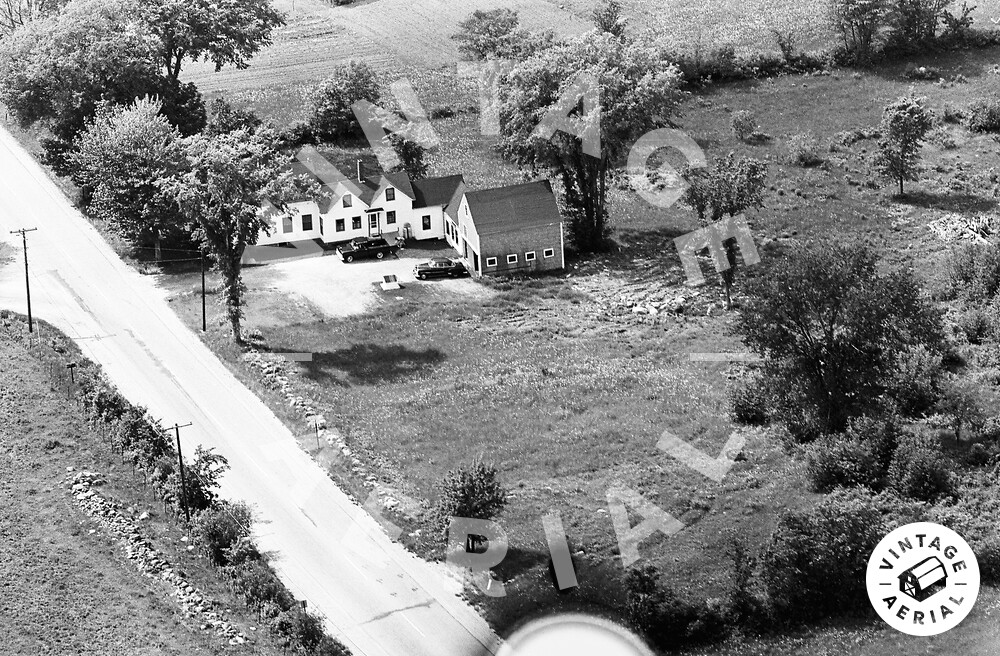 Vintage Aerial Maine Kennebec County 1963 25LKE24