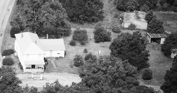 Vintage Aerial photo from 1990 in Brunswick County, VA