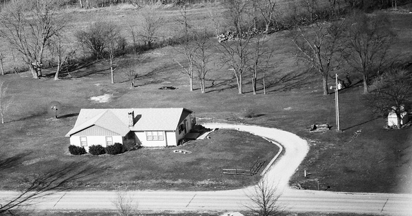 Vintage Aerial photo from 1990 in Buchanan County, MO