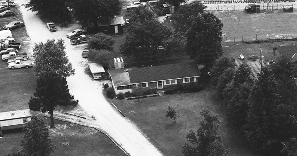 Vintage Aerial photo from 1990 in Lee County, AL