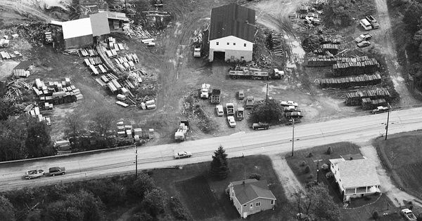 Vintage Aerial photo from 1986 in Fayette County, PA