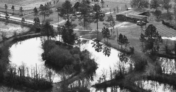 Vintage Aerial photo from 1990 in Jefferson County, TX