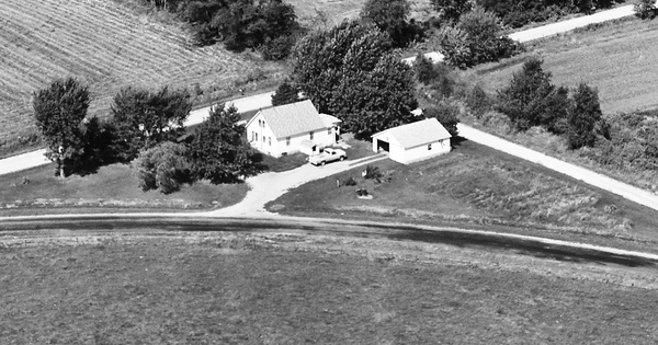 Vintage Aerial photo from 1981 in Carroll County, MO