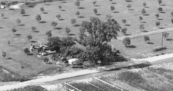 Vintage Aerial photo from 1985 in Craighead County, AR