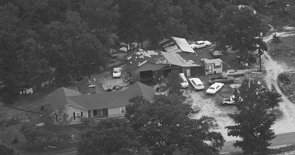 Vintage Aerial photo from 1983 in Johnston County, NC