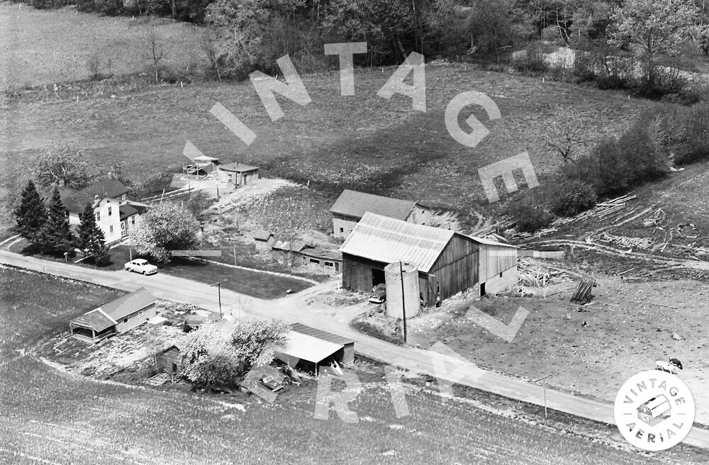 Vintage Aerial Pennsylvania Luzerne County 1963 2CLU26
