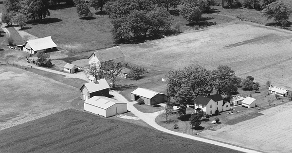 Vintage Aerial photo from 1981 in Iroquois County, IL