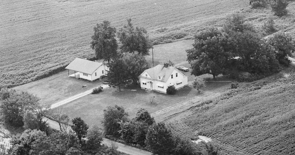 Vintage Aerial photo from 1982 in Jersey County, IL