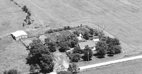 Vintage Aerial photo from 1986 in Lawrence County, MO
