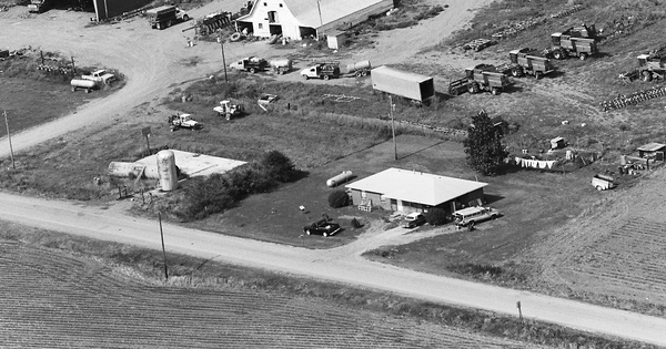 Vintage Aerial photo from -1986 in Lee County, AR