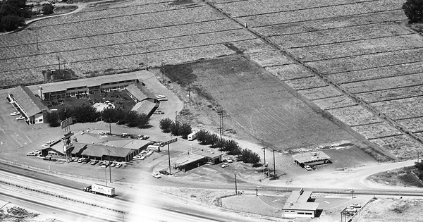 Vintage Aerial photo from 1965 in Tulare County, CA