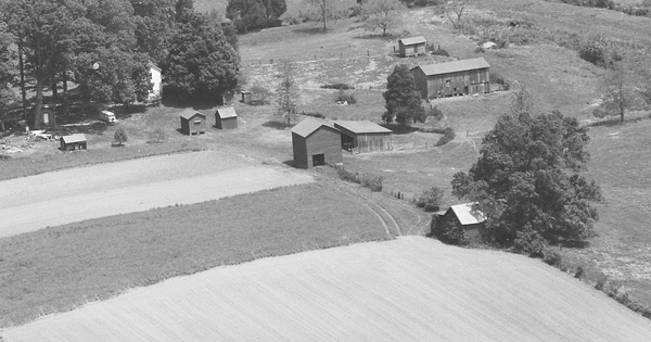 Vintage Aerial photo from 1983 in Amelia County, VA