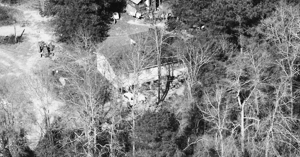 Vintage Aerial photo from 1990 in Taylor County, GA