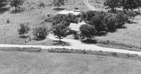 Vintage Aerial photo from 1980 in Wright County, MO