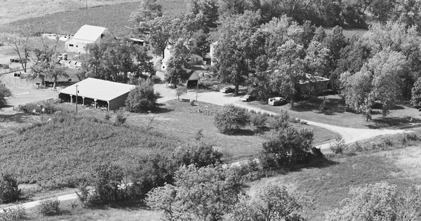 Vintage Aerial photo from 1980 in Andrew County, MO