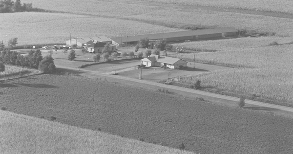 Vintage Aerial photo from 1980 in Rock County, WI